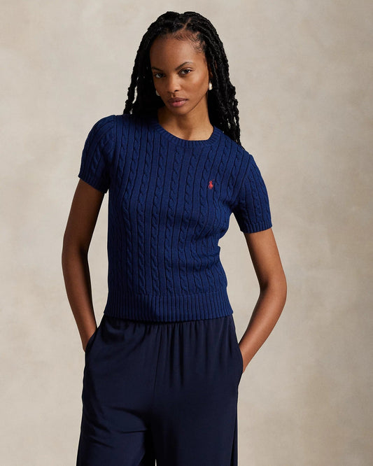 Sweater R&L | Short-Sleeve Cable-Knit