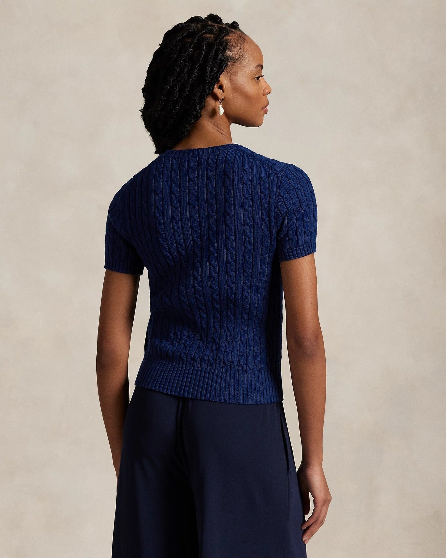 Sweater R&L | Short-Sleeve Cable-Knit
