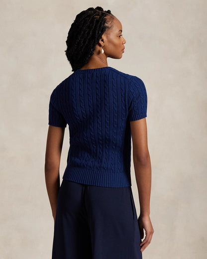 Sweater R&L | Short-Sleeve Cable-Knit