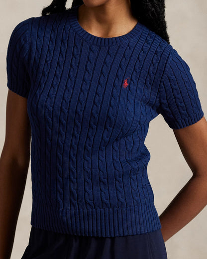 Sweater R&L | Short-Sleeve Cable-Knit