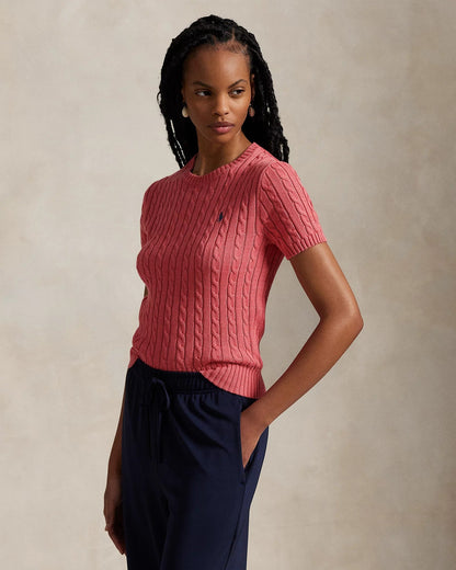 Sweater R&L | Short-Sleeve Cable-Knit